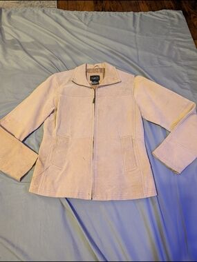 rue21 Light Pink Zip-Front Suede Jacket